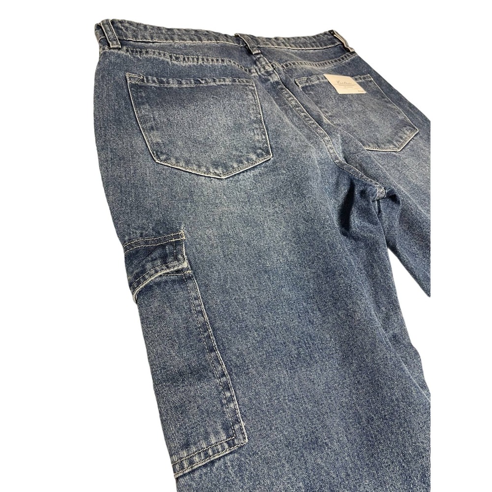 NWT Kancan Cargo, High Rise, Straight Leg, Button Fly Jeans, Ladies Sz 11/29 - Picture 3 of 7